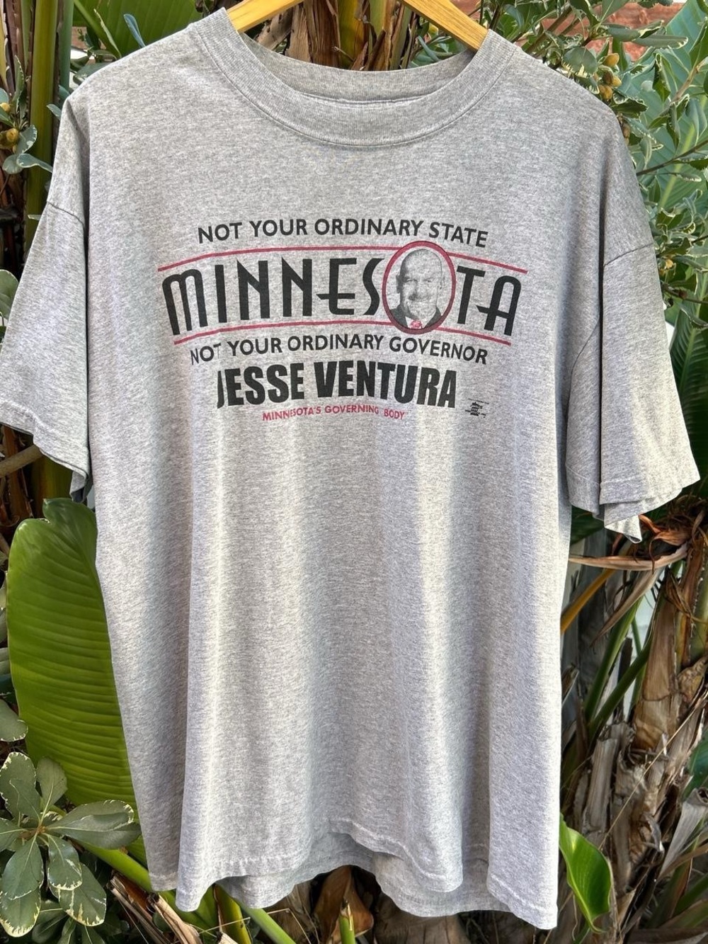 Vintage 1990s Jesse Ventura Minnesota Governor T Shirt XL Political Gildan